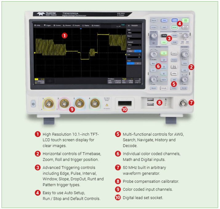 Teledyne LeCroy T3DSO2000Aオシロスコープ